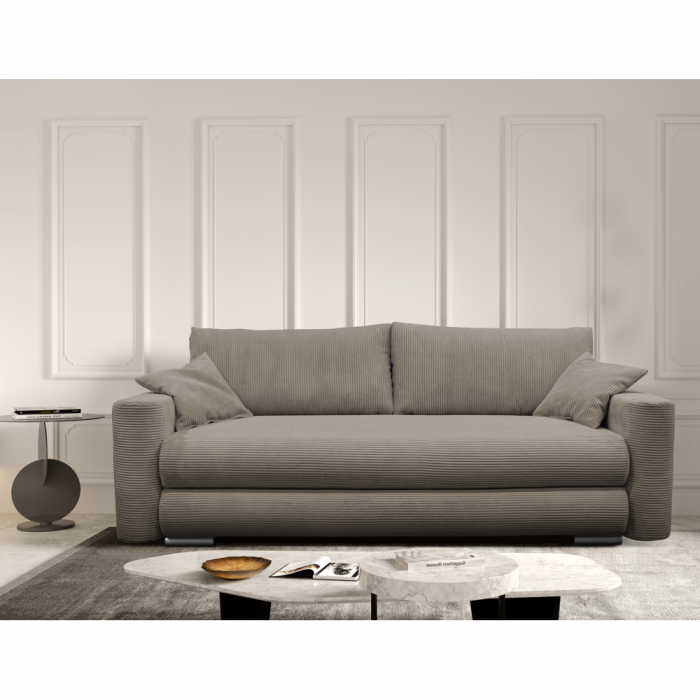 Canapea extensibilă, gri-maro Taupe, ROSELYN [6]