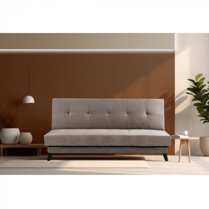 Canapea extensibilă, gri-maro Taupe, SIDE [6]