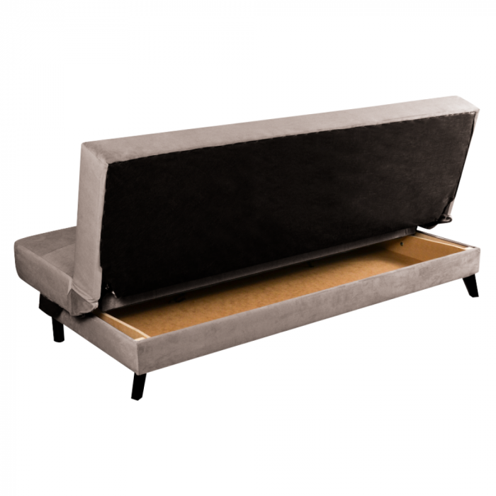 Canapea extensibilă, gri-maro Taupe, SIDE [5]