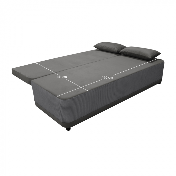Canapea extensibilă, gri, SENTY [4]