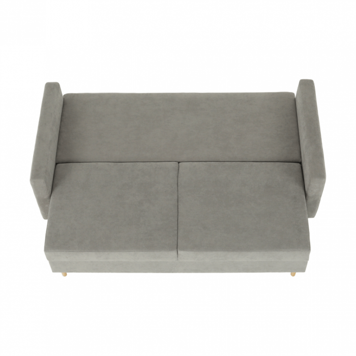 Canapea extensibilă, gri textil  Queens, AURELIA [7]