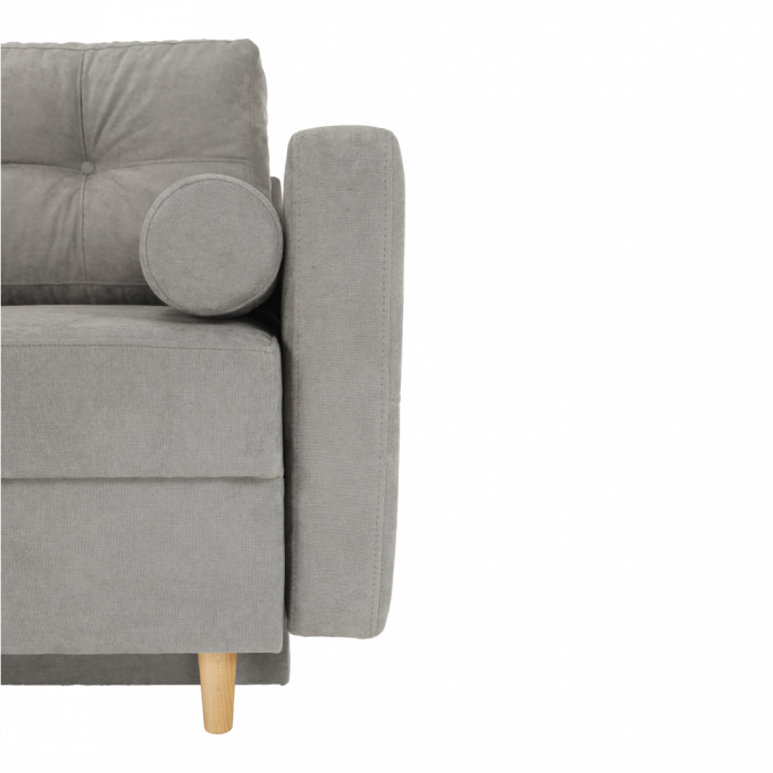 Canapea extensibilă, gri textil  Queens, AURELIA [21]