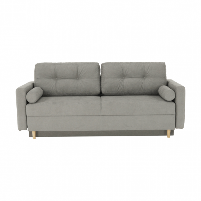 Canapea extensibilă, gri textil  Queens, AURELIA [23]