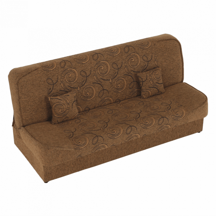 Canapea extensibilă, material textil auriu/model, ASIA NEW [11]