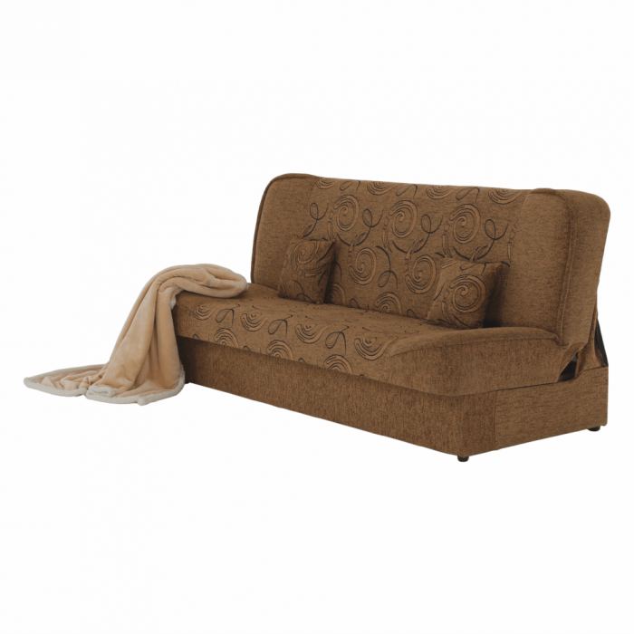 Canapea extensibilă, material textil auriu/model, ASIA NEW [18]