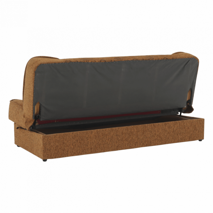 Canapea extensibilă, material textil auriu/model, ASIA NEW [3]