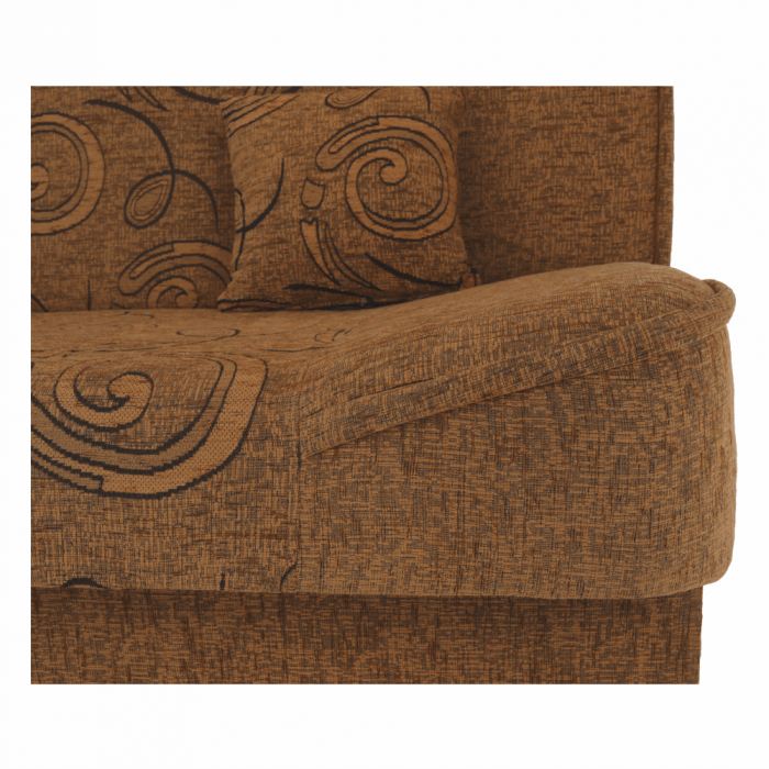 Canapea extensibilă, material textil auriu/model, ASIA NEW [16]