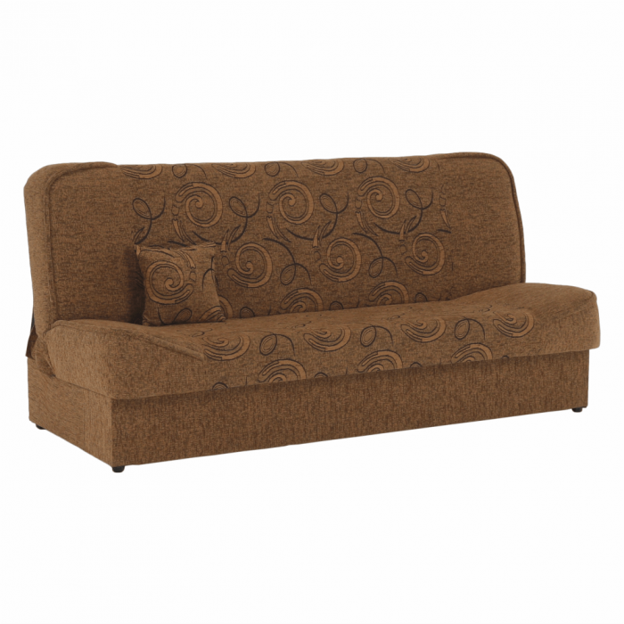 Canapea extensibilă, material textil auriu/model, ASIA NEW [7]
