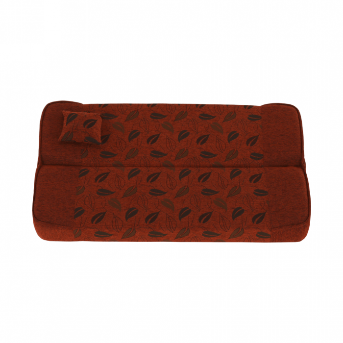 Canapea extensibilă, material textil cărămiziu/model, ASIA NEW [7]