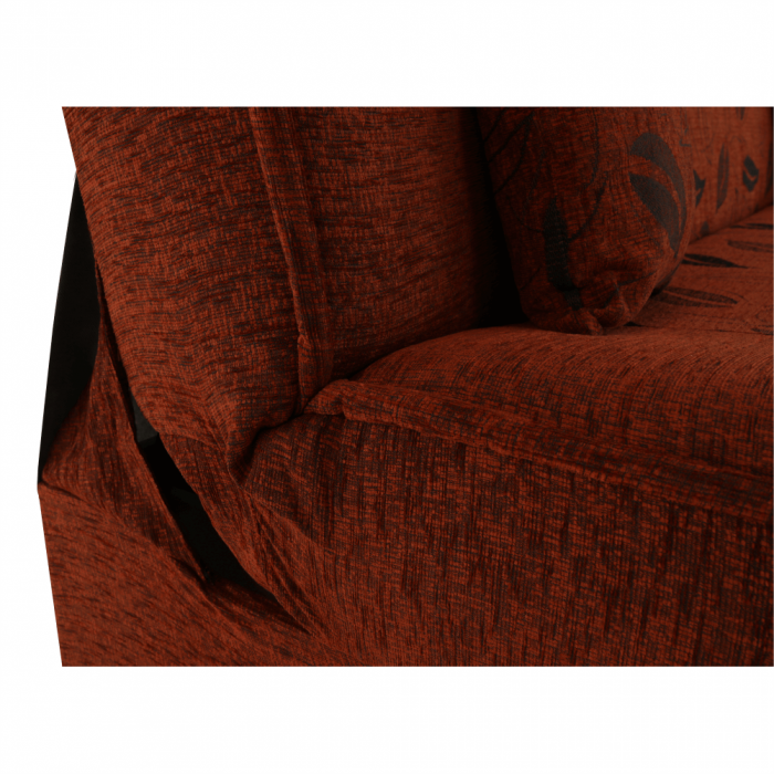 Canapea extensibilă, material textil cărămiziu/model, ASIA NEW [15]