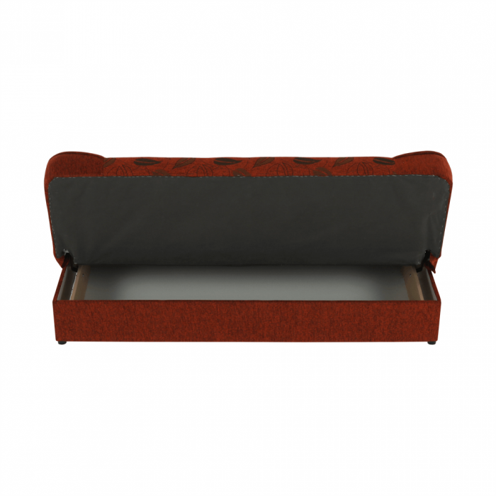 Canapea extensibilă, material textil cărămiziu/model, ASIA NEW [6]