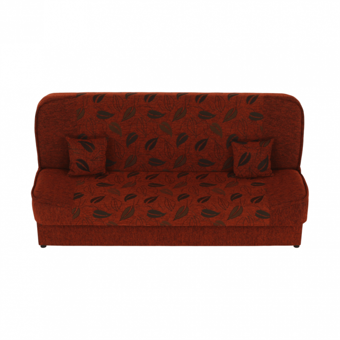 Canapea extensibilă, material textil cărămiziu/model, ASIA NEW [5]