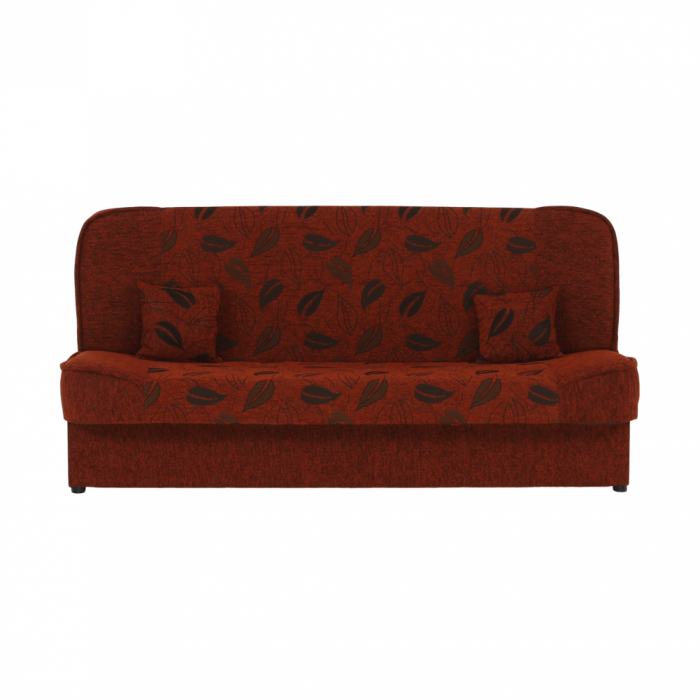 Canapea extensibilă, material textil cărămiziu/model, ASIA NEW [4]