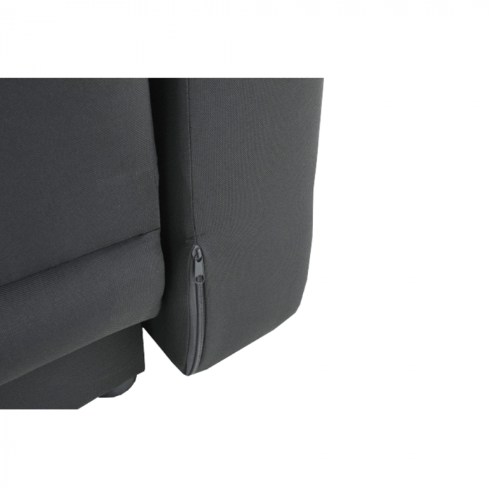 Canapea extensibilă, material textil gri-negru, dreapta, LAUREL [14]