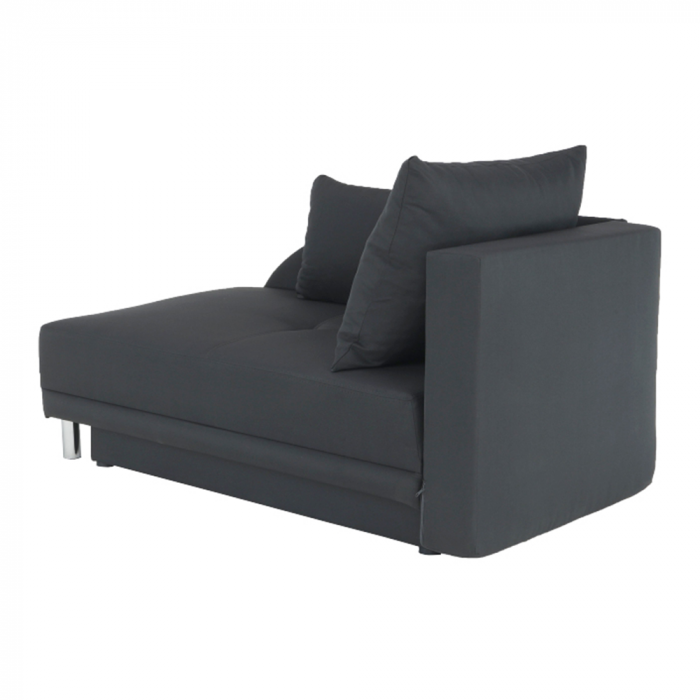 Canapea extensibilă, material textil gri-negru, dreapta, LAUREL [8]