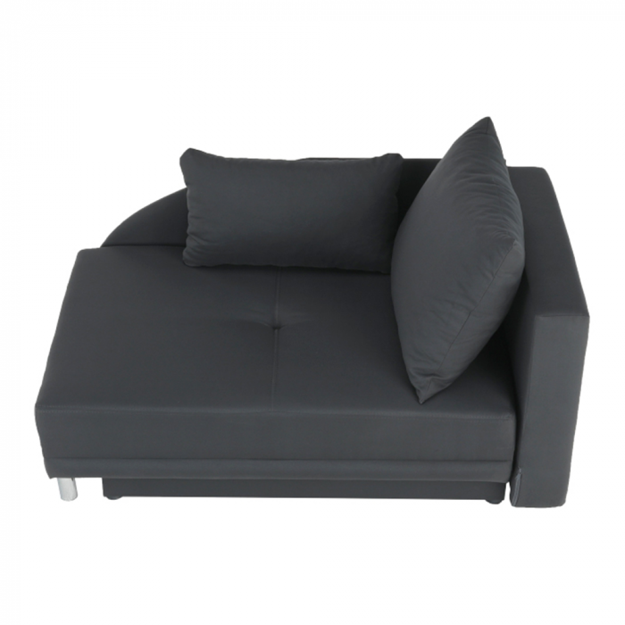 Canapea extensibilă, material textil gri-negru, dreapta, LAUREL [6]