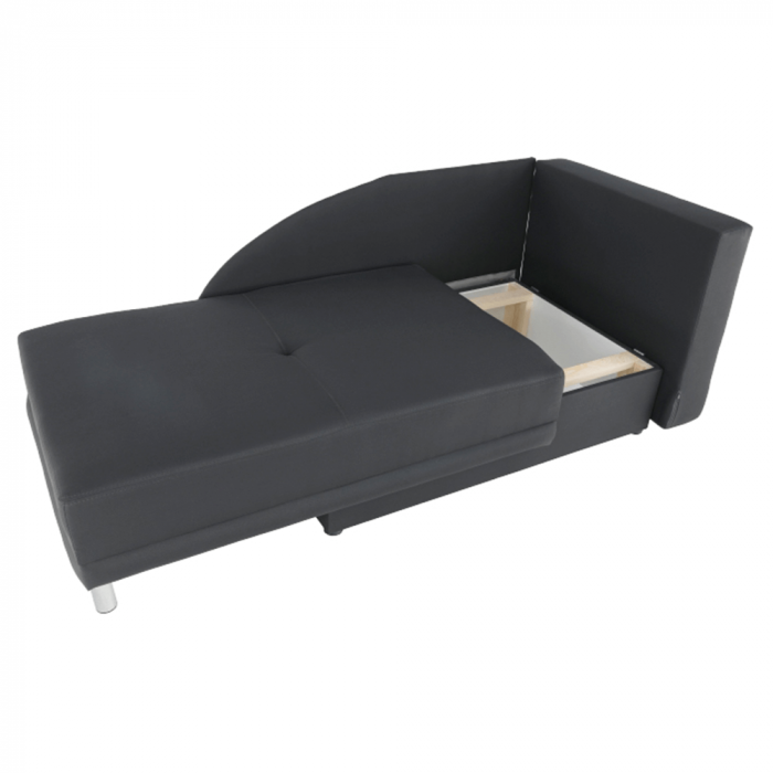 Canapea extensibilă, material textil gri-negru, dreapta, LAUREL [12]
