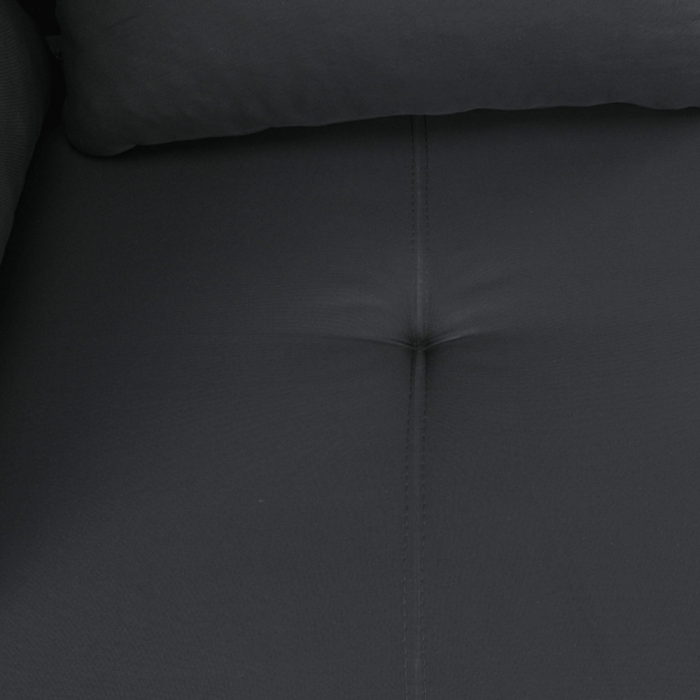 Canapea extensibilă, material textil gri-negru, stânga, LAUREL [12]