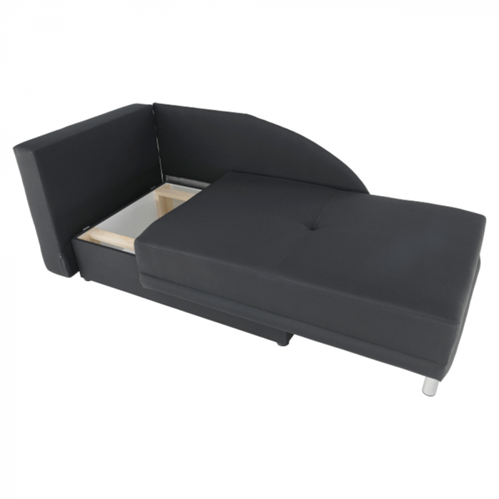Canapea extensibilă, material textil gri-negru, stânga, LAUREL [13]