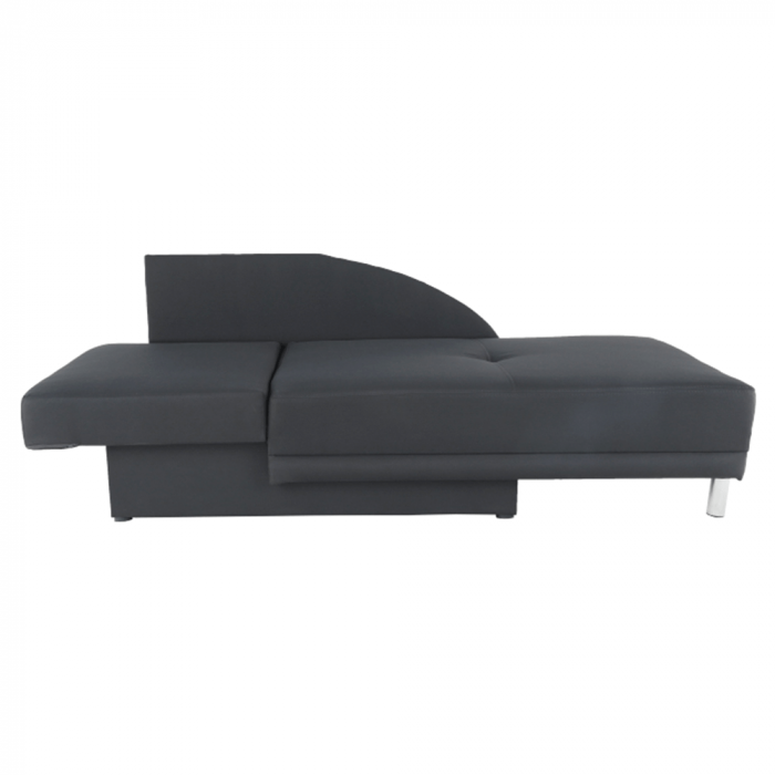Canapea extensibilă, material textil gri-negru, stânga, LAUREL [2]