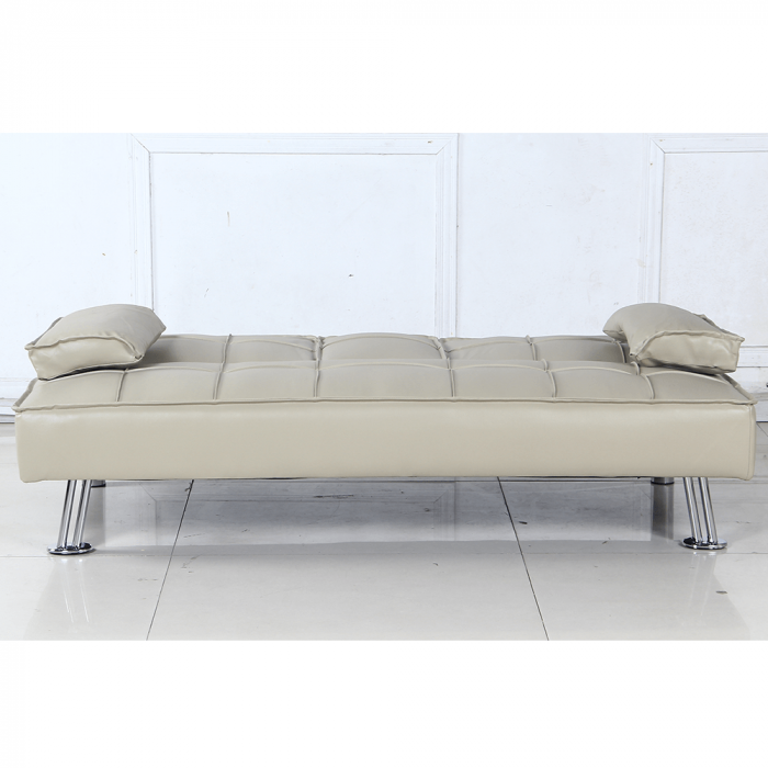 Canapea extensibilă, piele eco bej, GOLDIA NEW [3]