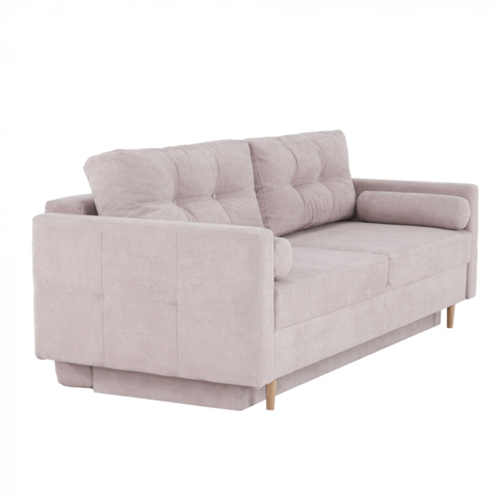 Canapea extensibilă, roz antic textil Queens, AURELIA [5]