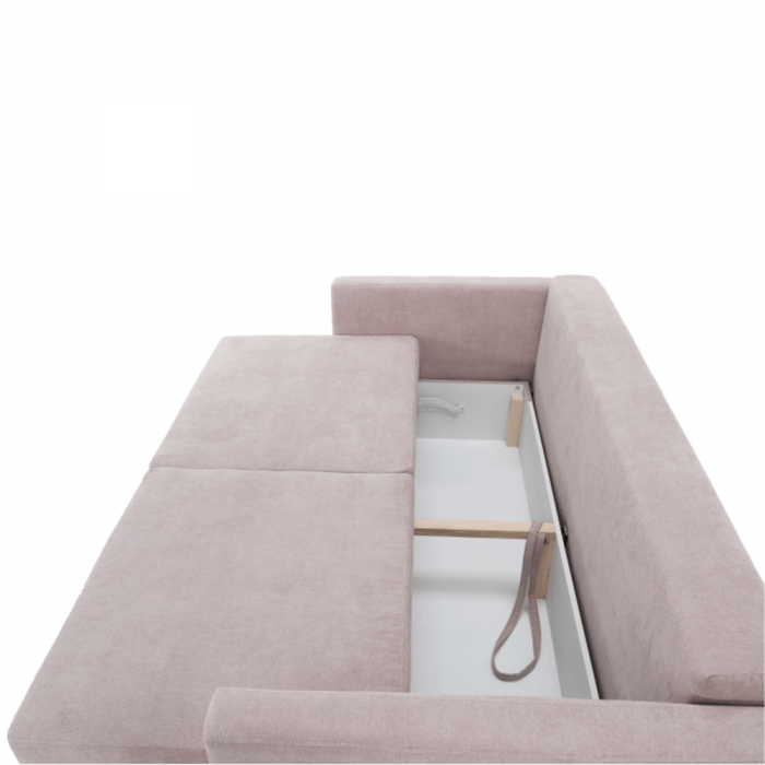 Canapea extensibilă, roz antic textil Queens, AURELIA [11]