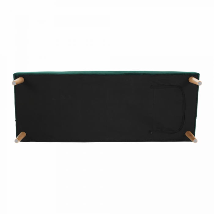 Canapea extensibilă, smarald/stejar, ALIDA [11]