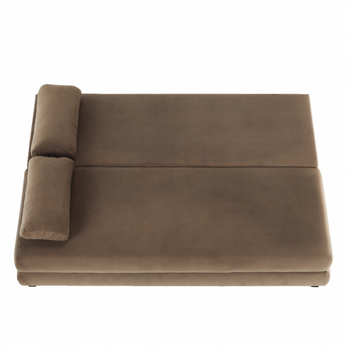 Canapea extensibilă, textil capuccino/bej, CLIV [7]