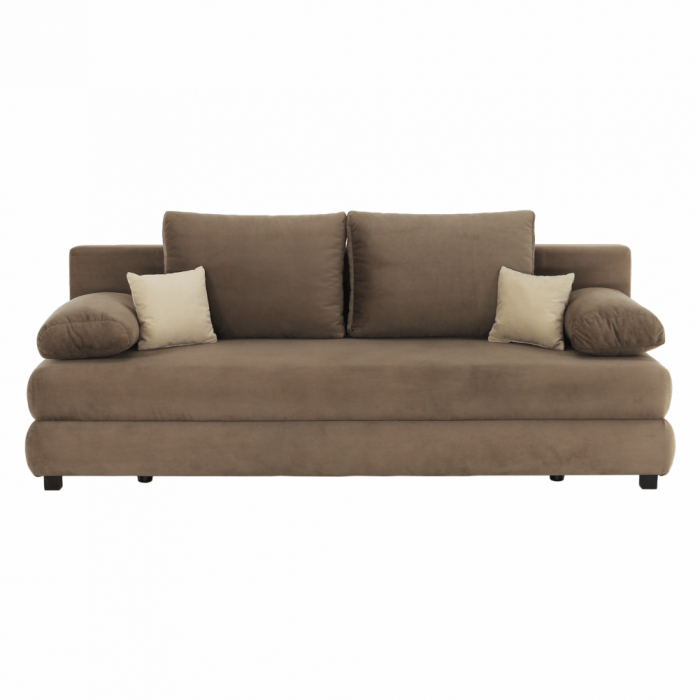 Canapea extensibilă, textil capuccino/bej, CLIV [3]