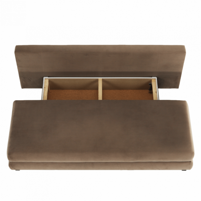 Canapea extensibilă, textil capuccino/bej, CLIV [8]