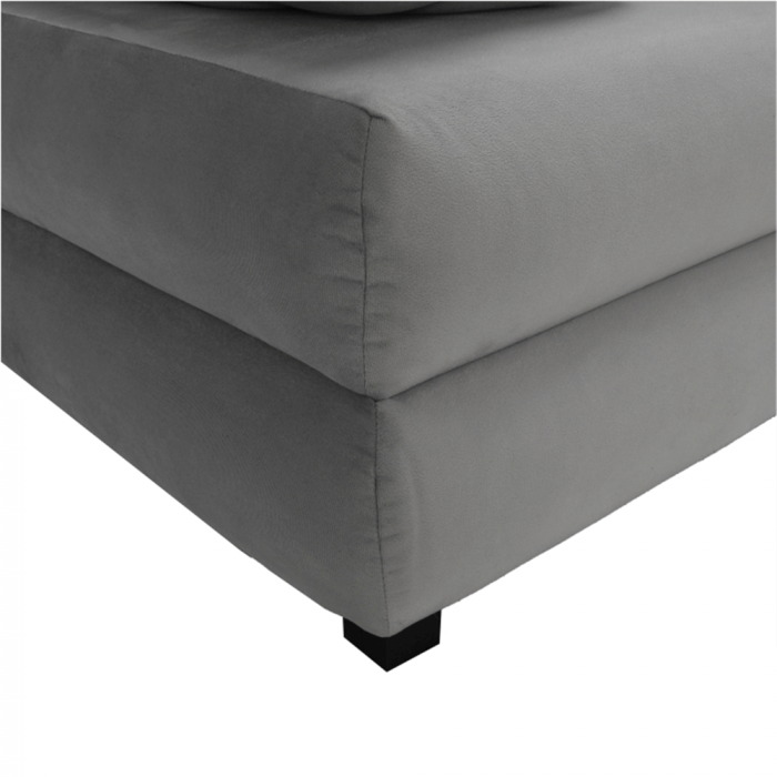 Canapea extensibilă, textil gri/turcoaz, CLIV [4]