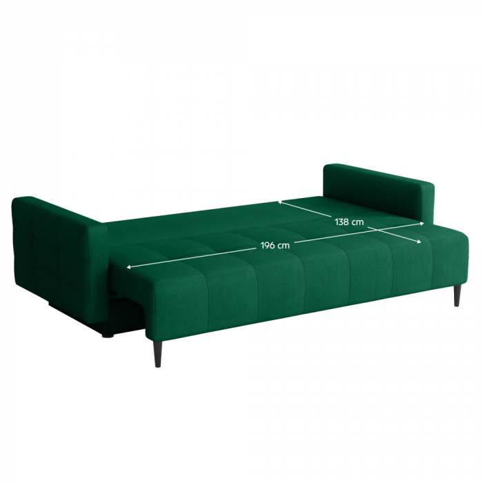 Canapea extensibilă, verde, DORY [5]
