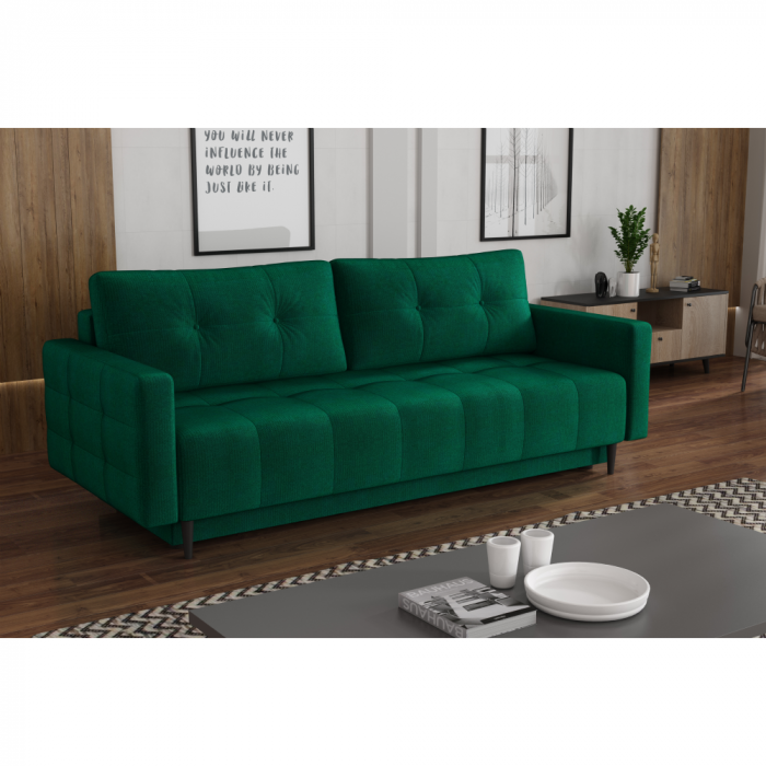 Canapea extensibilă, verde, DORY [4]
