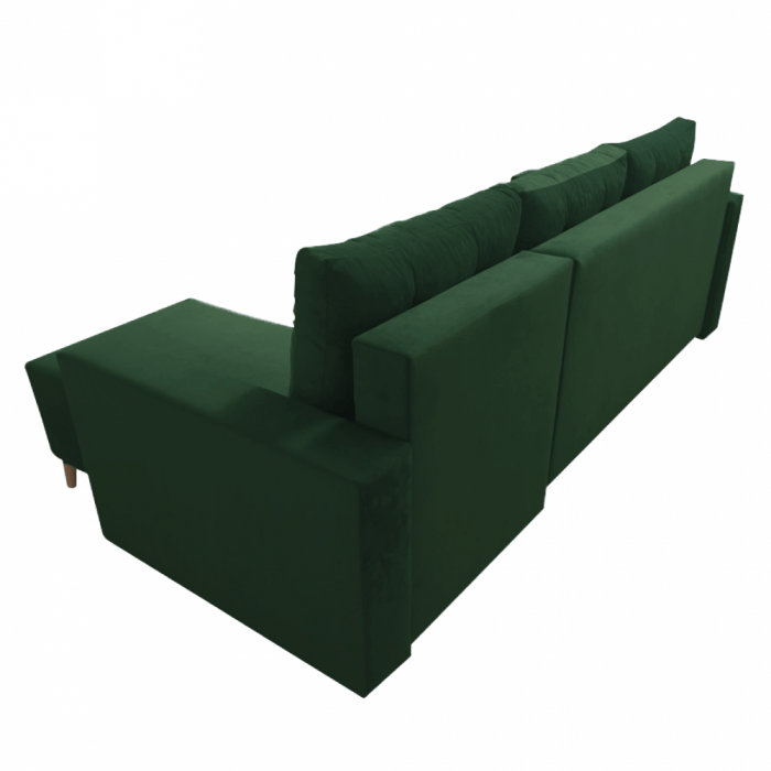 Canapea extensibilă, verde, dreapta, BLEKY ROH [3]
