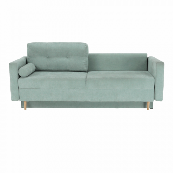 Canapea extensibilă, verde mentă textil Queens, AURELIA [5]