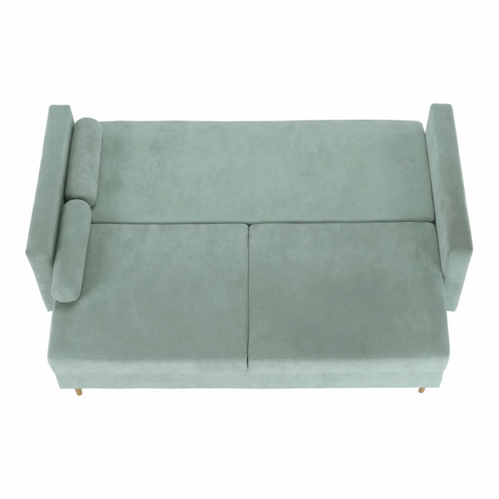 Canapea extensibilă, verde mentă textil Queens, AURELIA [26]