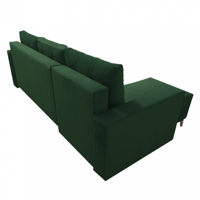 Canapea extensibilă, verde, stânga, BLEKY ROH [2]