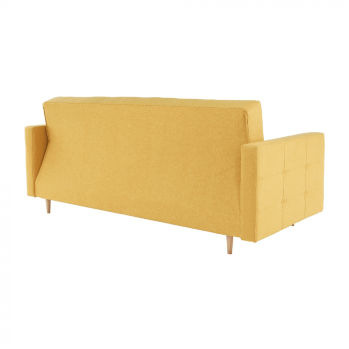 Canapea tapiţat 3 locuri, material textil muştar, AMEDIA [10]