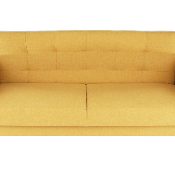Canapea tapiţat 3 locuri, material textil muştar, AMEDIA [6]