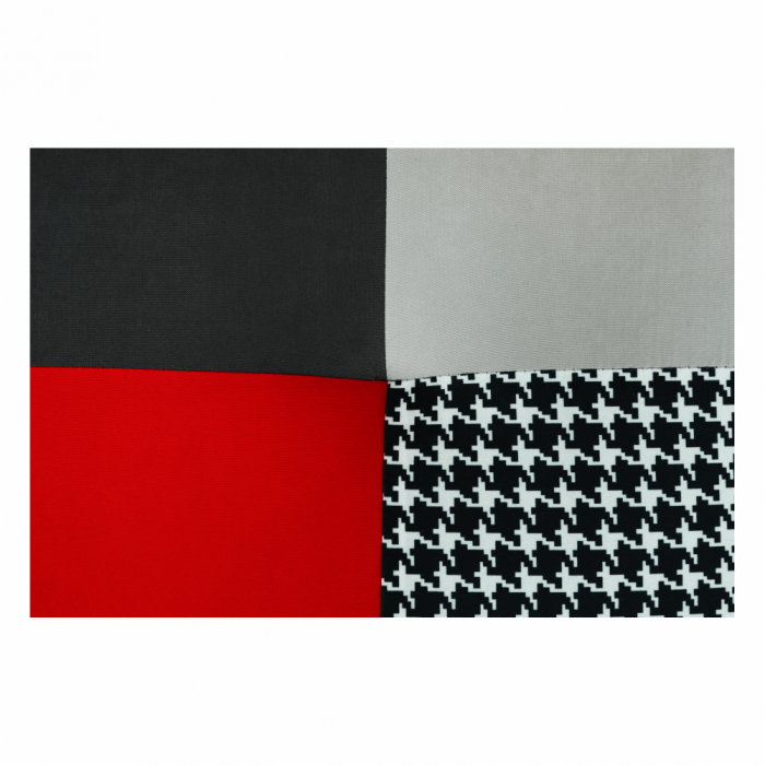 Canapea, textil roşu/gri/negru, ALABAMA [6]