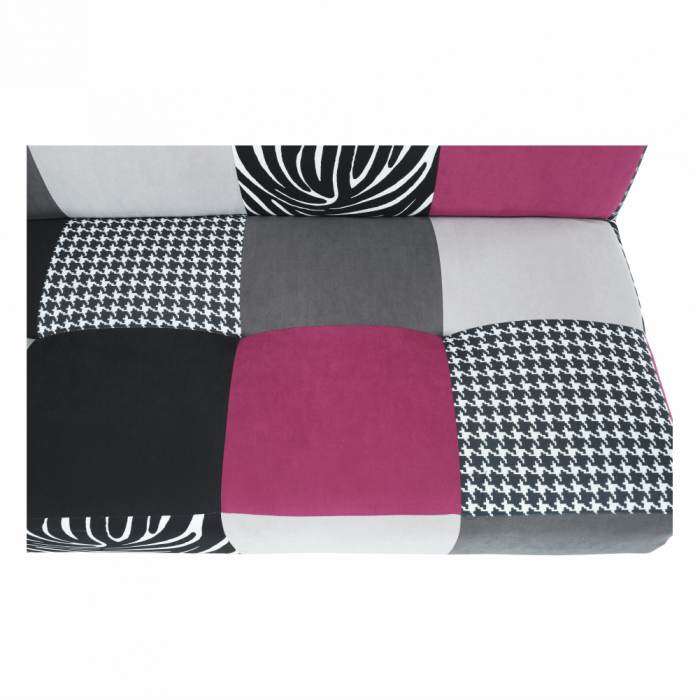Canapea, textil roz/gri/neagră, ALABAMA [6]