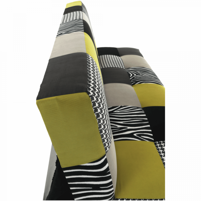 Canapea, textil verde gălbui/gri/negru, ALABAMA [14]