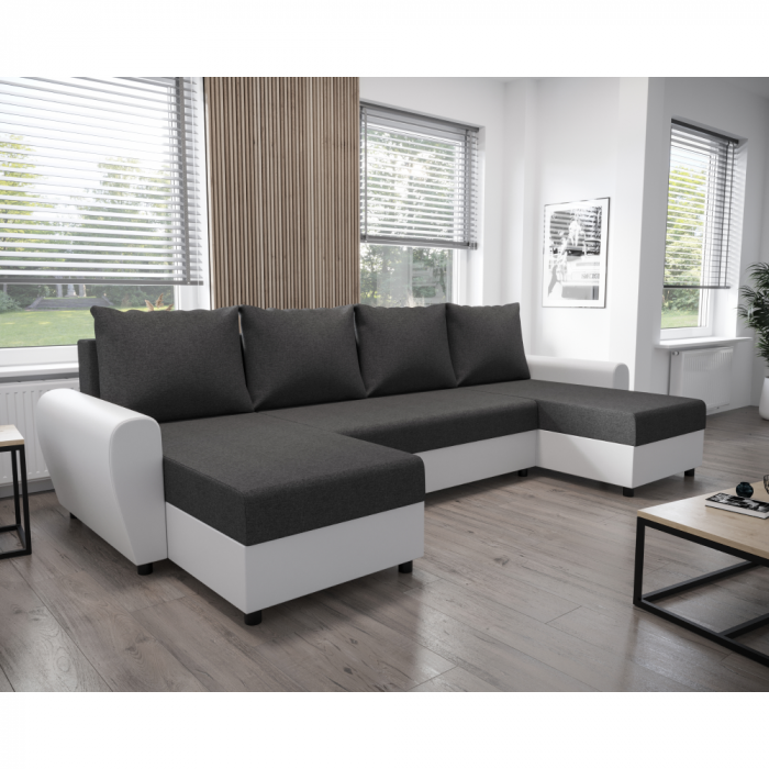 Canapea universală, gri/alb, DAKAR NEW U [2]
