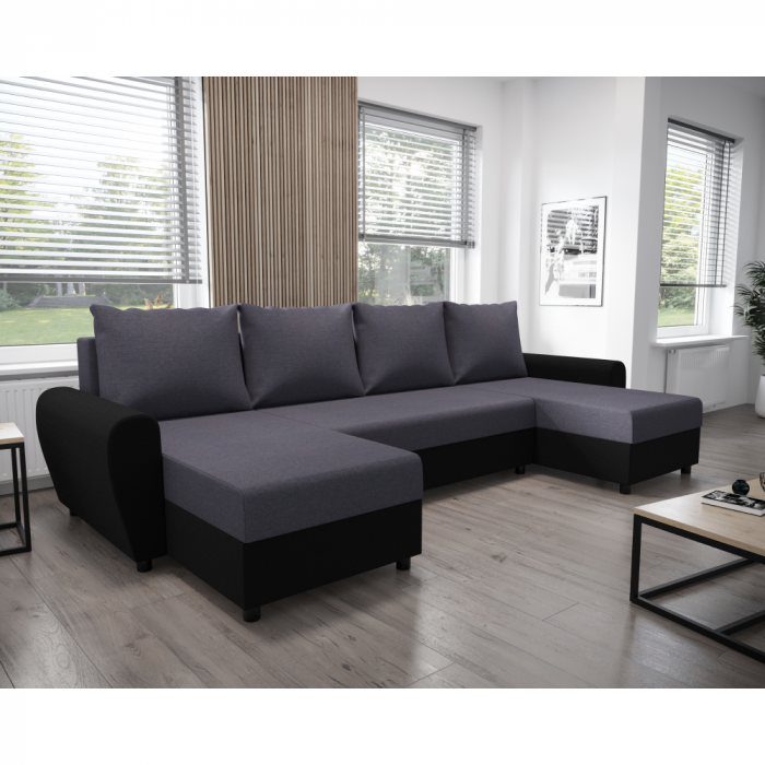 Canapea universală, gri/negru, DAKAR NEW U [2]