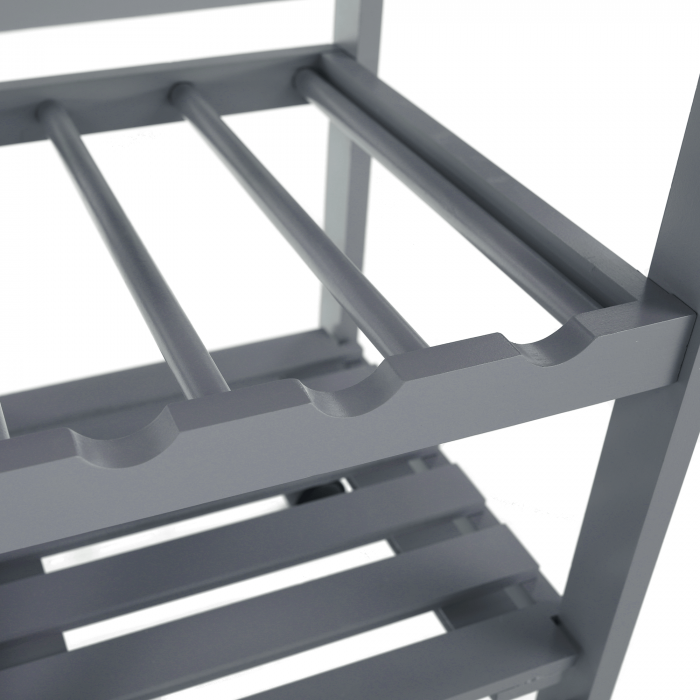 Cărucior de servire, gri/ natural, BARABE [13]