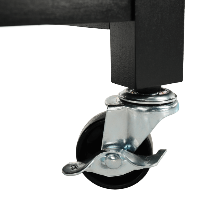 Cărucior de servire, natural/negru, ARETE [10]