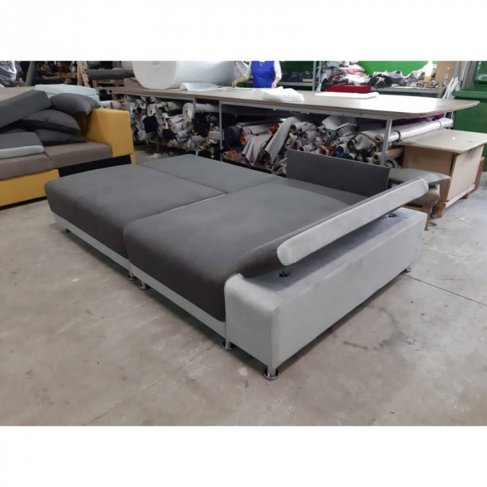 Coltar extensibil cu lada depozitare , 241 x 144 cm,  diverse culori la comanda, Bortis [15]