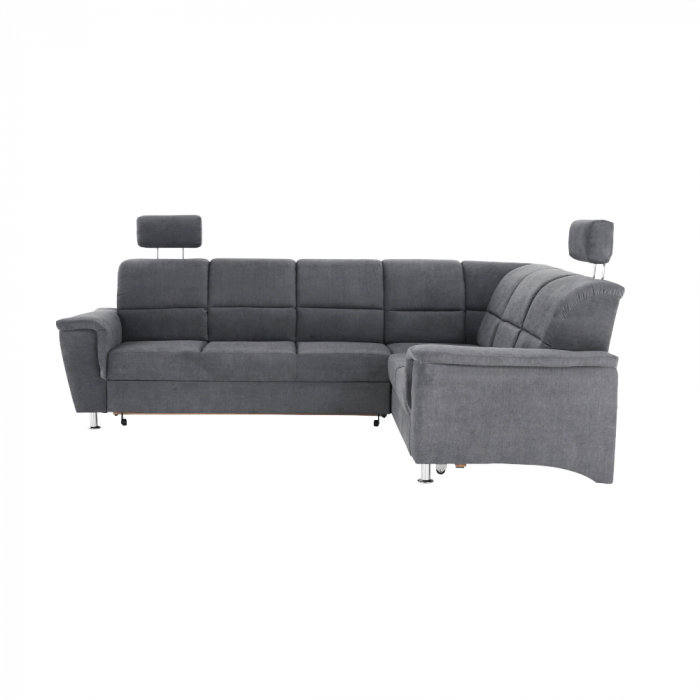 Colţar extensibil, material textil gri, model dreapta, SANTIAGO [7]