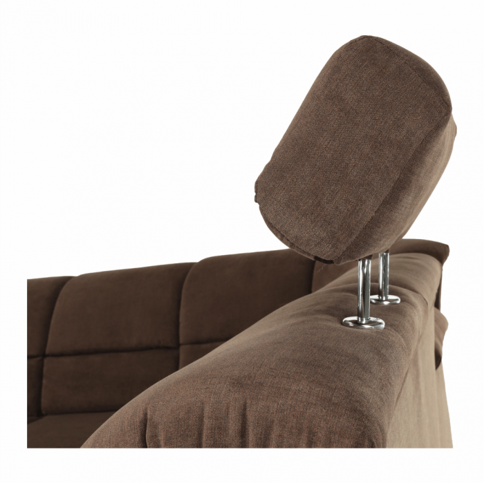Colţar extensibil, textil maro, dreapta,, SANTIAGO [11]